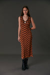 BARCELONA DRESS PECAN BROWN