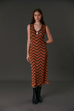 BARCELONA DRESS PECAN BROWN