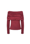 GABRIELLE TOP - BURGUNDY