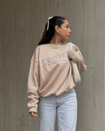 SPORTING CREAM CREWNECK