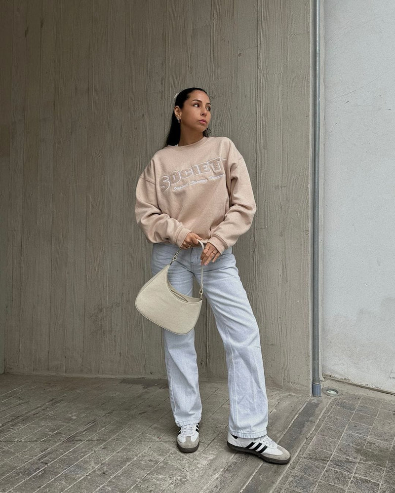 SPORTING CREAM CREWNECK