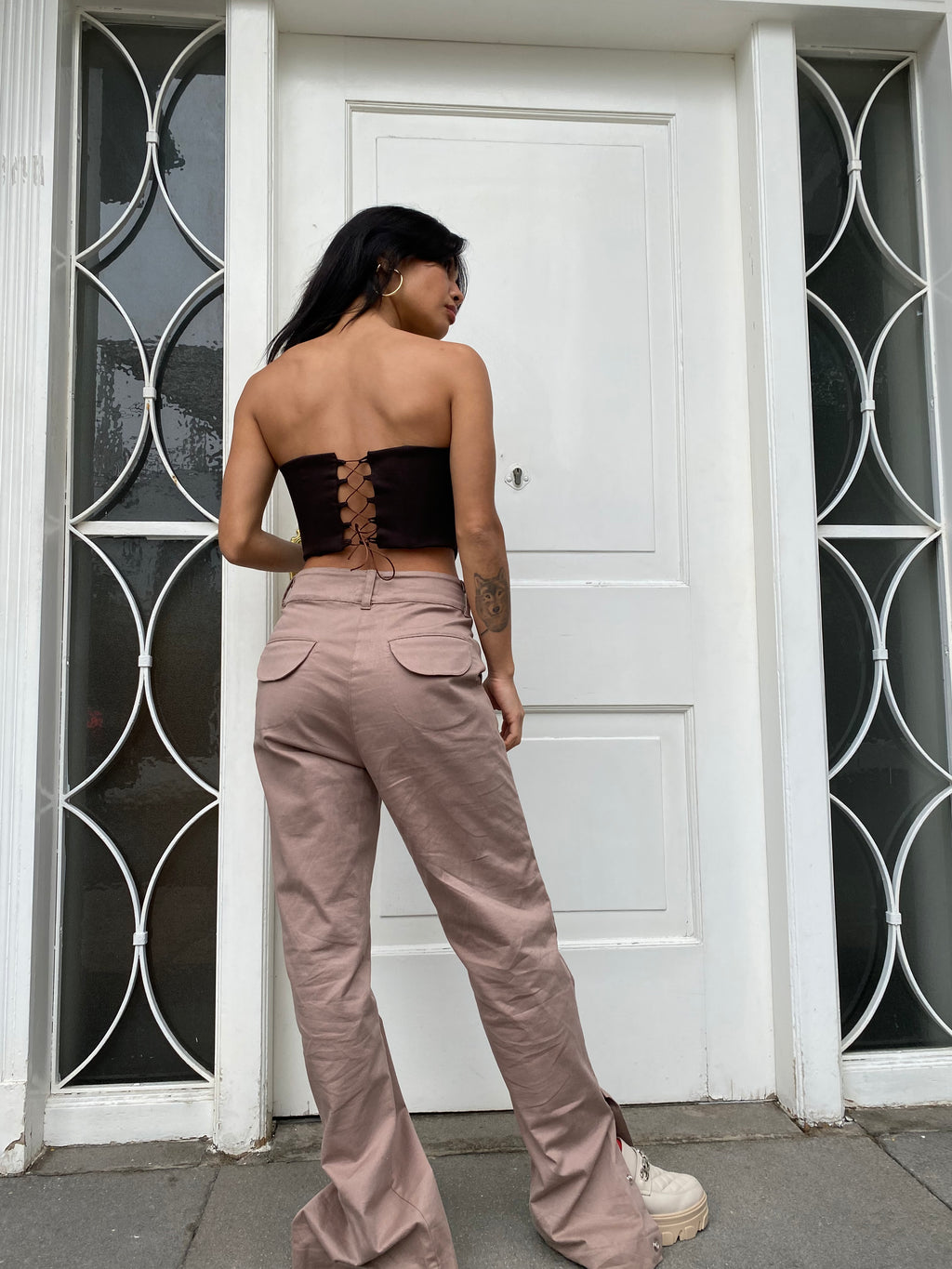 THE JULES CORSET - BROWN